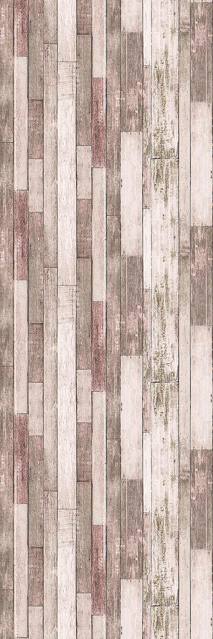 Mineheart Rustic Wood Effect Panel Wallpaper Brown and Beige