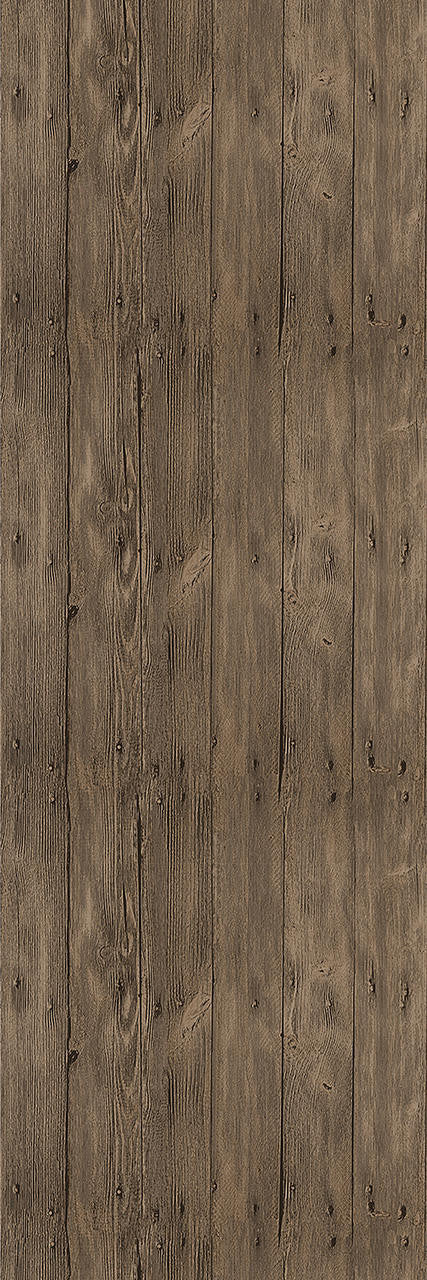 Mineheart Rustic Wood Effect Panel Wallpaper Brown