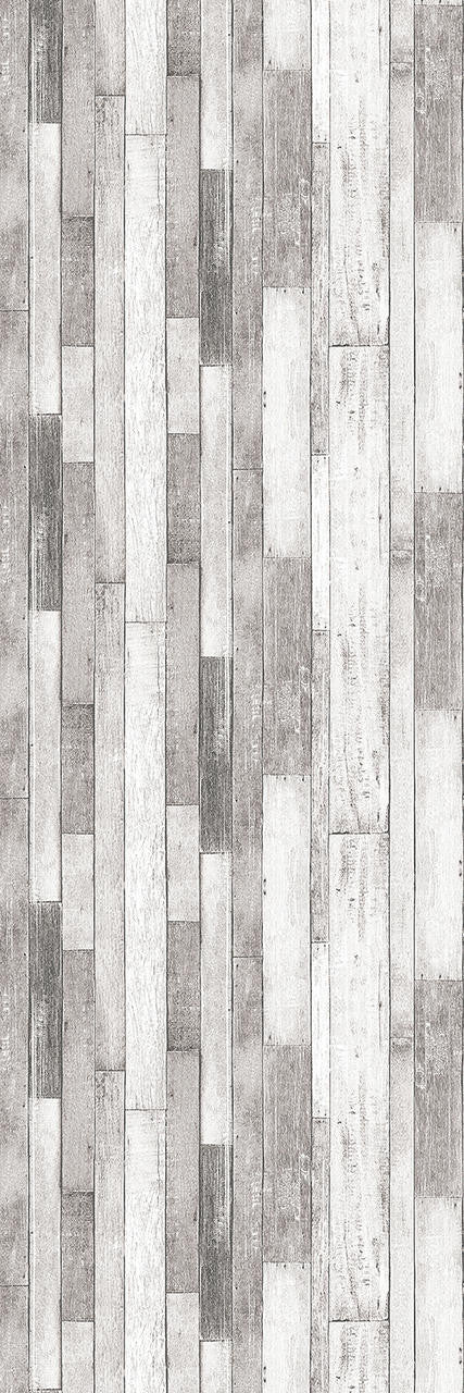 Mineheart Rustic Wood Effect Panel Wallpaper Grey and White