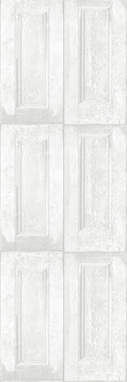 Mineheart Whitewash Panelling Wallpaper Wood Effect