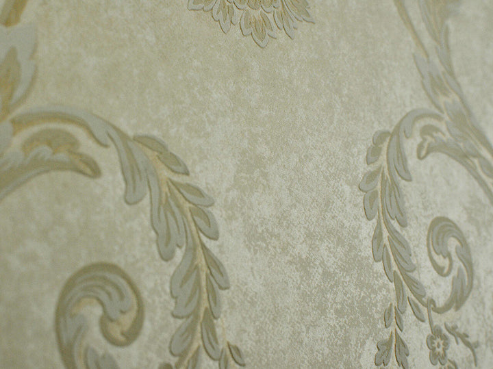 Mineheart Wimpole Floral embossed wallpaper - Beige