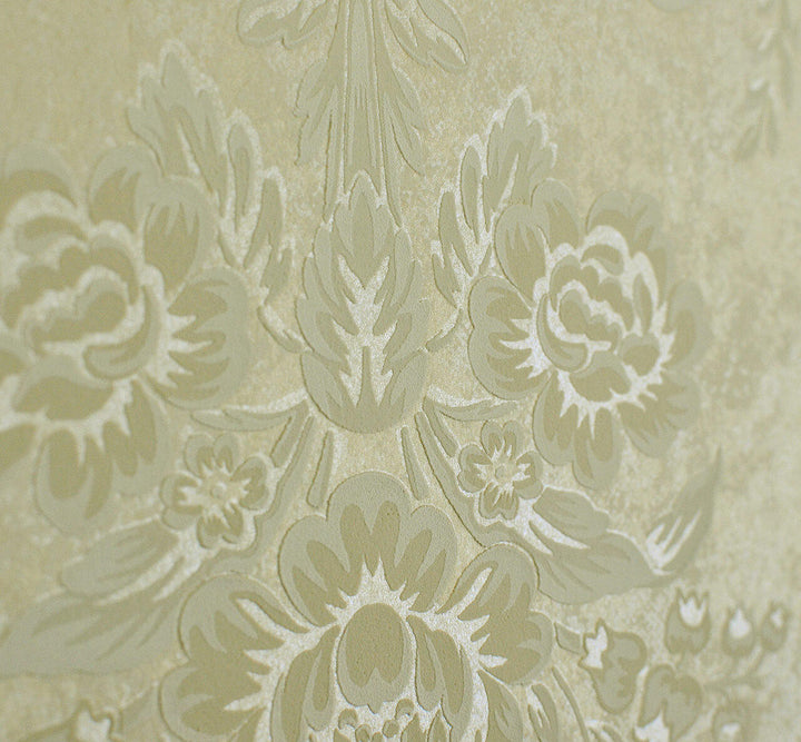 Mineheart Wimpole Floral embossed wallpaper - Cream