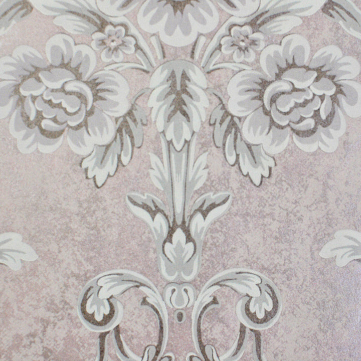 Mineheart Wimpole Floral embossed wallpaper - Pink