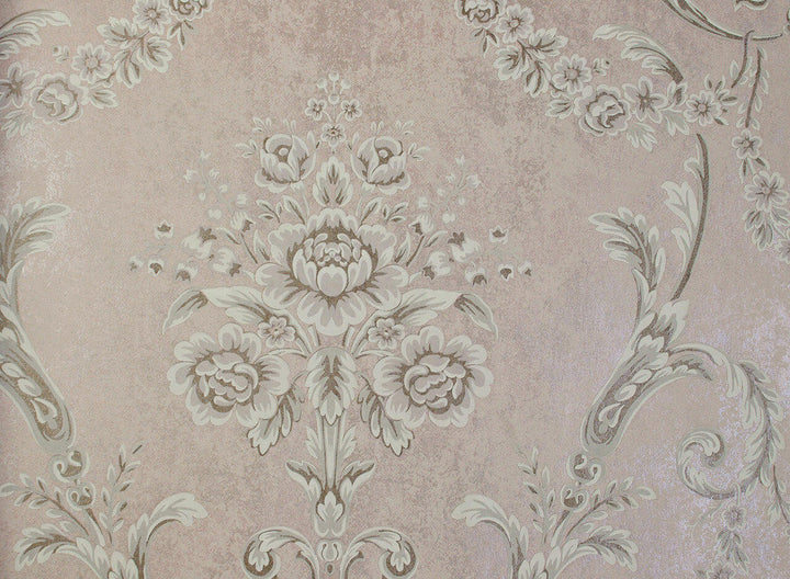 Mineheart Wimpole Floral embossed wallpaper - Pink