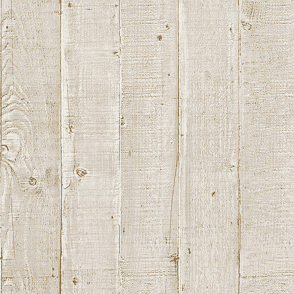 Mineheart Wood Effect Panel Wallpaper Cream