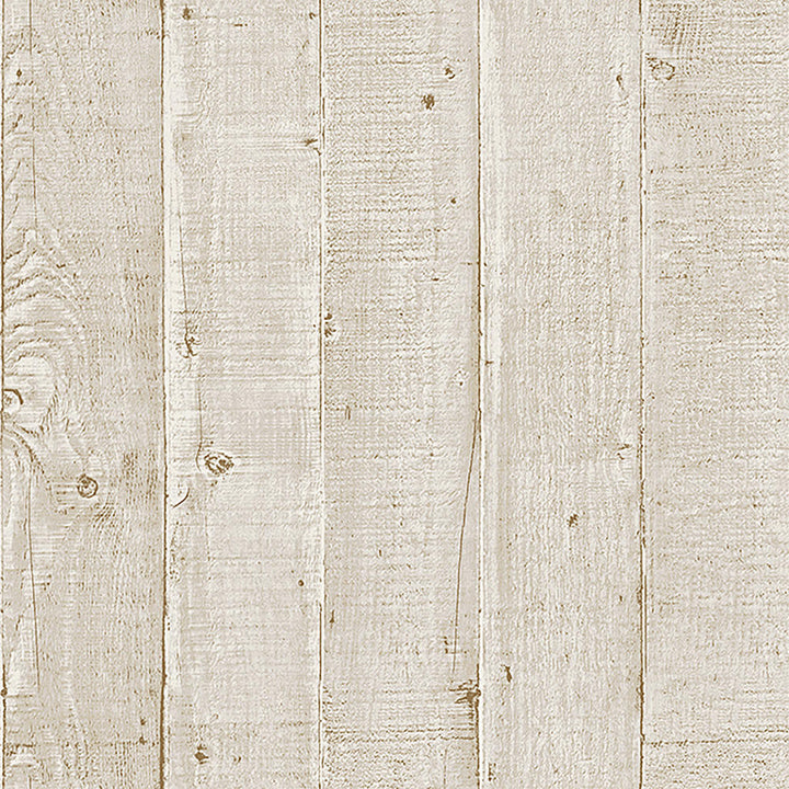 Mineheart Wood Effect Panel Wallpaper Cream