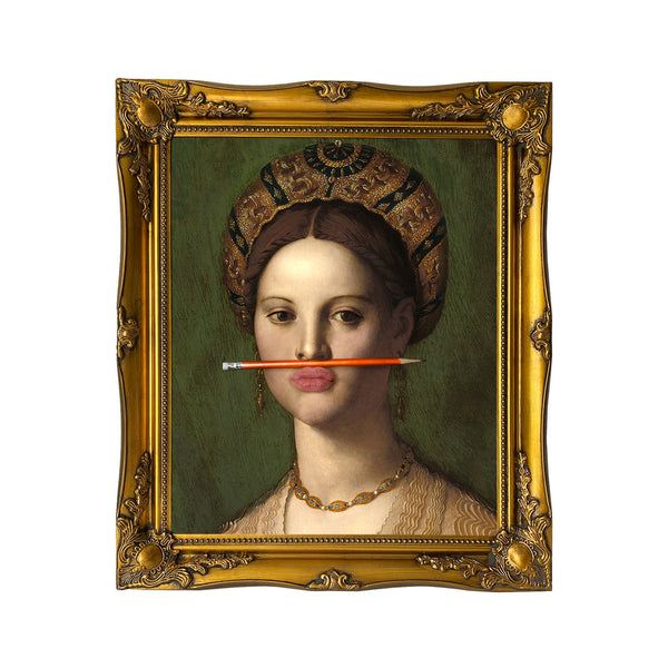 Gold The Orange Pencil Canvas