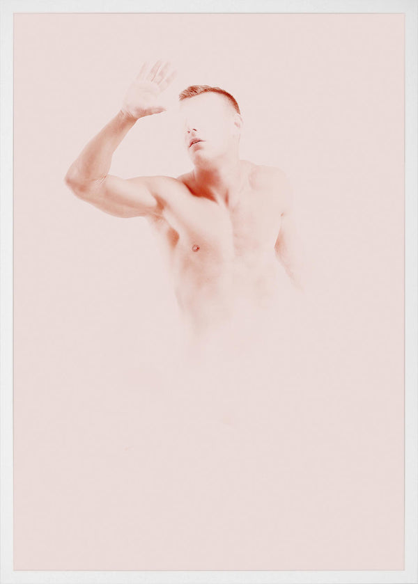 Pink surreal photography male nude