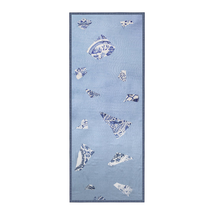 Studio Bleoh Blue Plate fragment Scarf