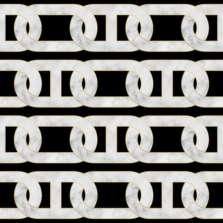 Studio Bleoh Chain Wallpaper- Black