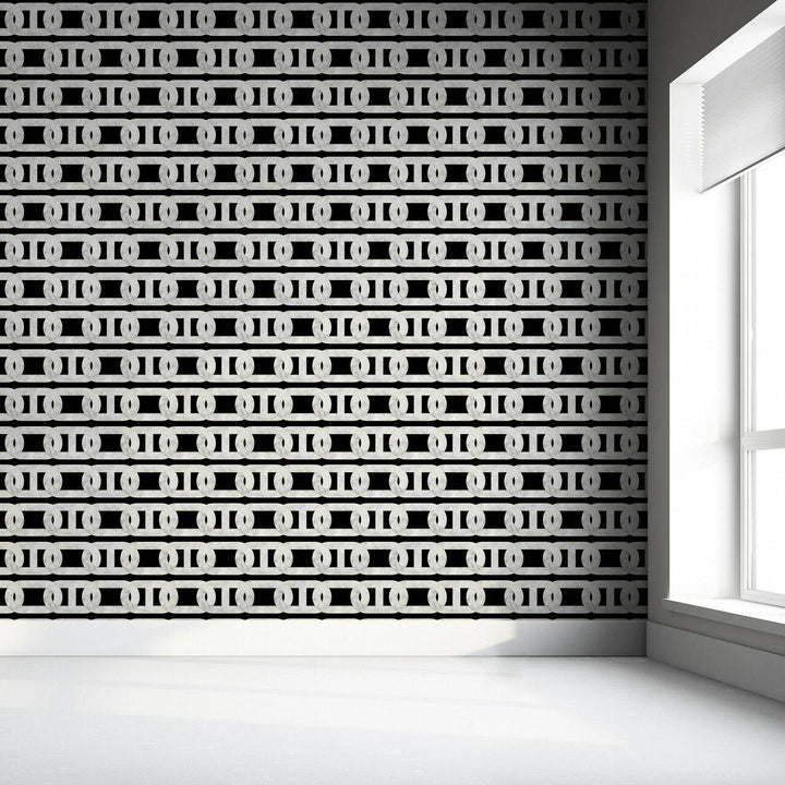 Studio Bleoh Chain Wallpaper- Black