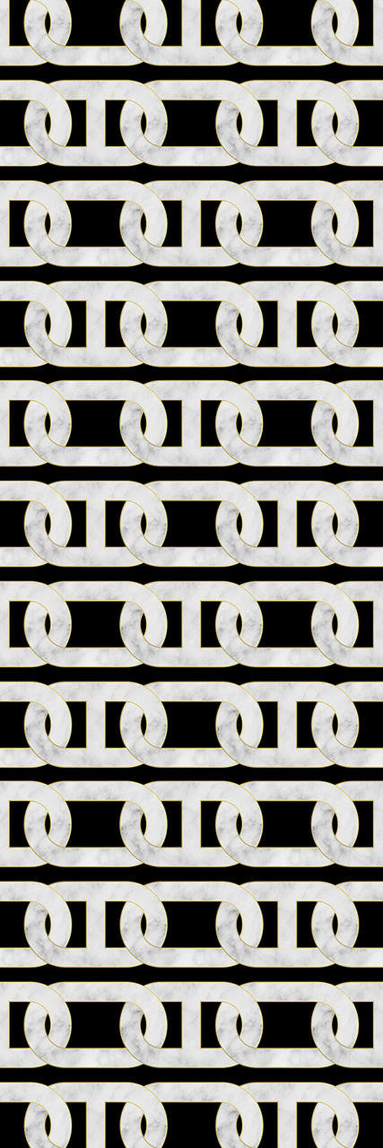 Studio Bleoh Chain Wallpaper- Black