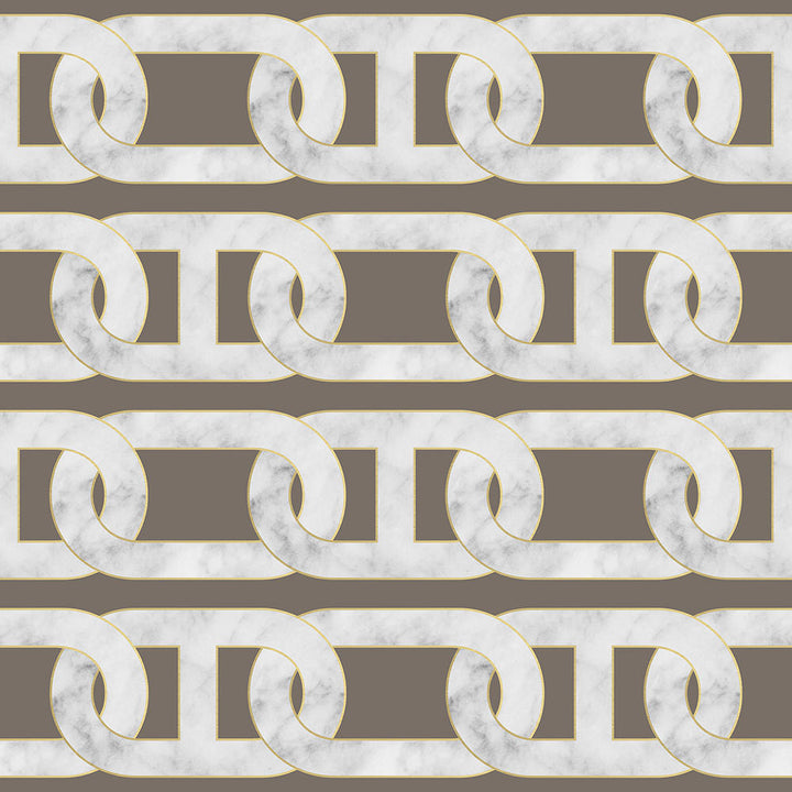 Studio Bleoh Chain Wallpaper- Grey