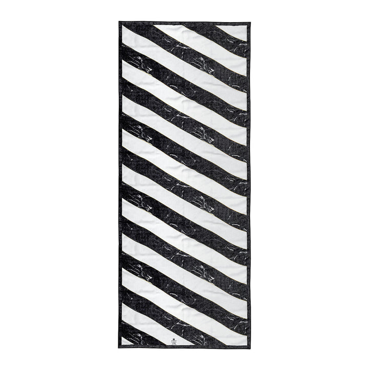 Studio Bleoh Diagonal Marble Scarf -Black and White