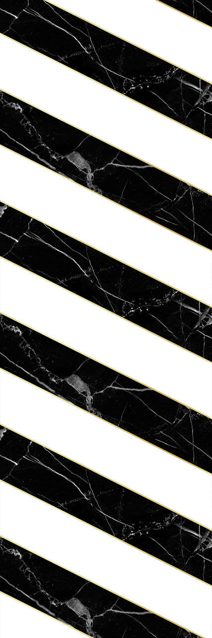 Studio Bleoh Diagonal Marble Wallpaper- Black and White