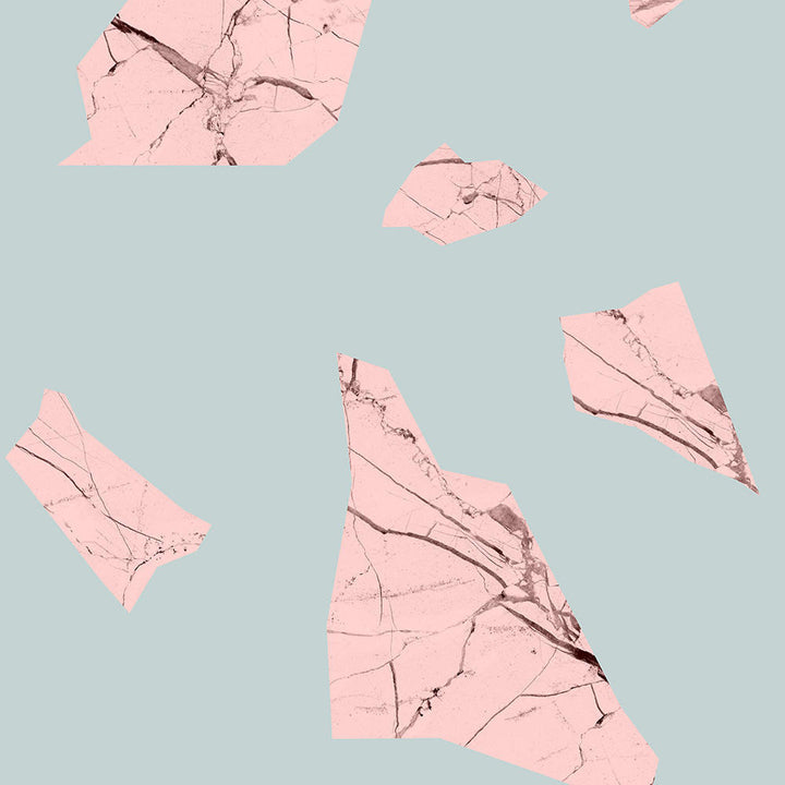 Studio Bleoh Marble fragment wallpaper - Pink and Blue