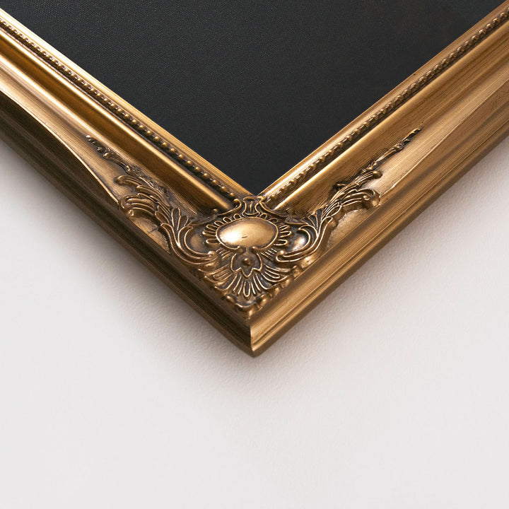 Gold frame close up