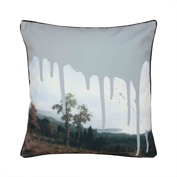 Young and Battaglia Artistic Cushion Grey