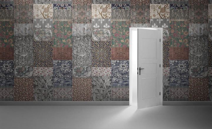 Young and Battaglia Arts and Crafts Patchwork Wallpaper