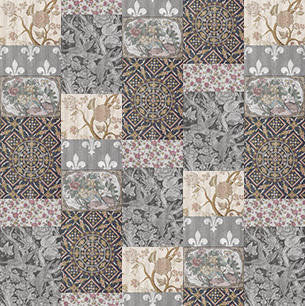 Young and Battaglia Arts and Crafts Patchwork Wallpaper