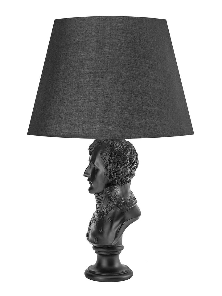 Young and Battaglia Black Waterloo Table Lamp -New Shade