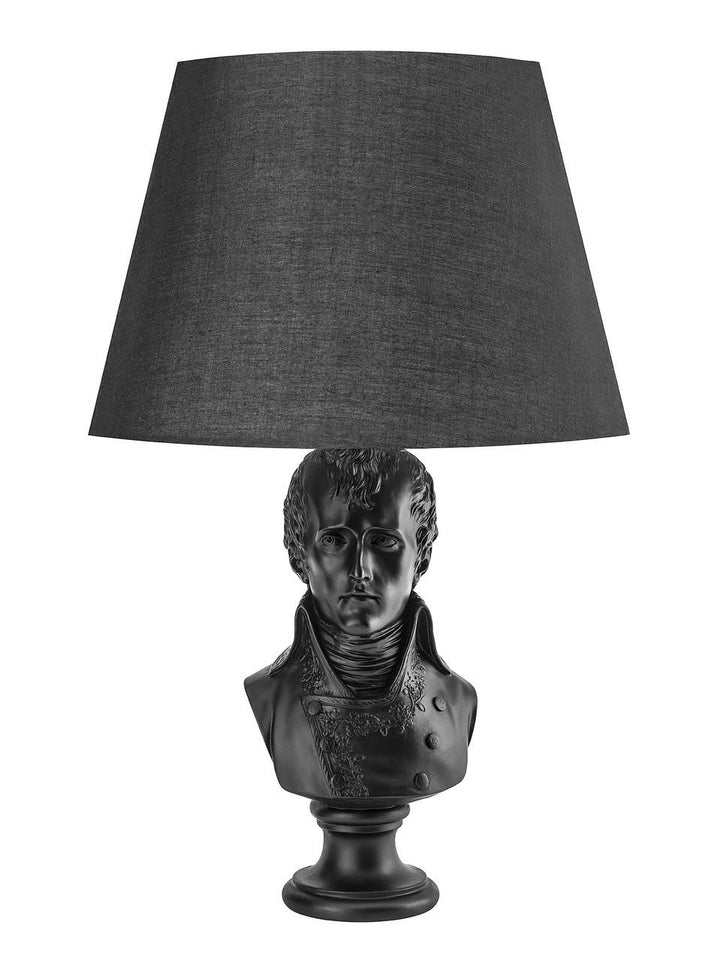 Young and Battaglia Black Waterloo Table Lamp -New Shade