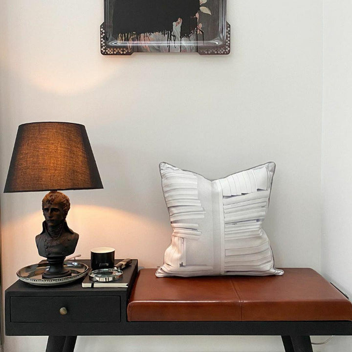Young and Battaglia Black Waterloo Table Lamp -New Shade