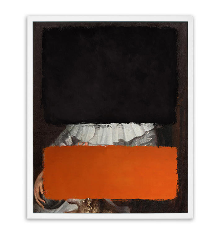 Young and Battaglia Colours - Black and OrangeOriginal mixed media painting