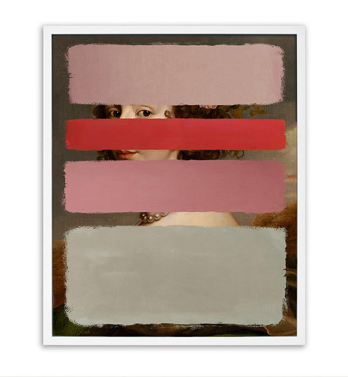 Young and Battaglia Colours - Red and PinkOriginal mixed media painting