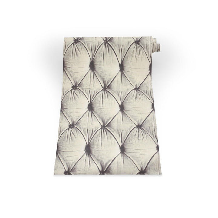 Young and Battaglia Cream Chesterfield Button Back Wallpaper