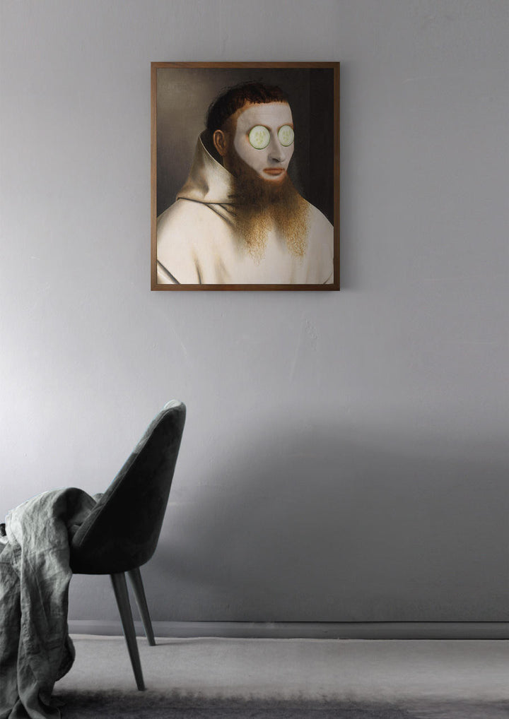 Young and Battaglia Cucumbers On Man Framed Printed Canvas