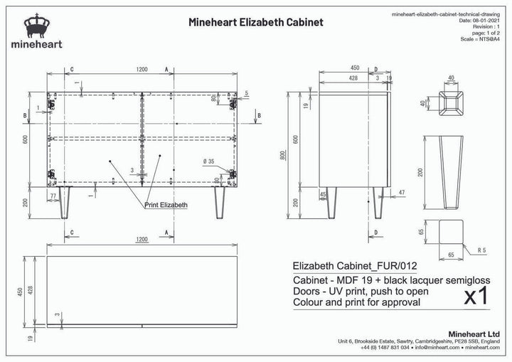 Young and Battaglia Elizabeth Cabinet