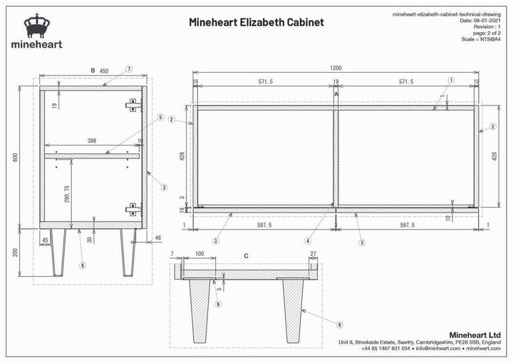 Young and Battaglia Elizabeth Cabinet