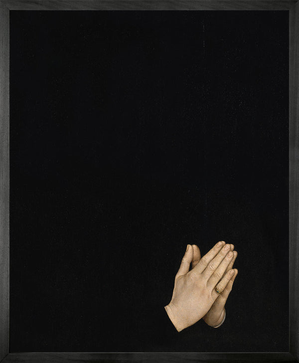 Young and Battaglia Hands in Prayer Framed Printed Canvas