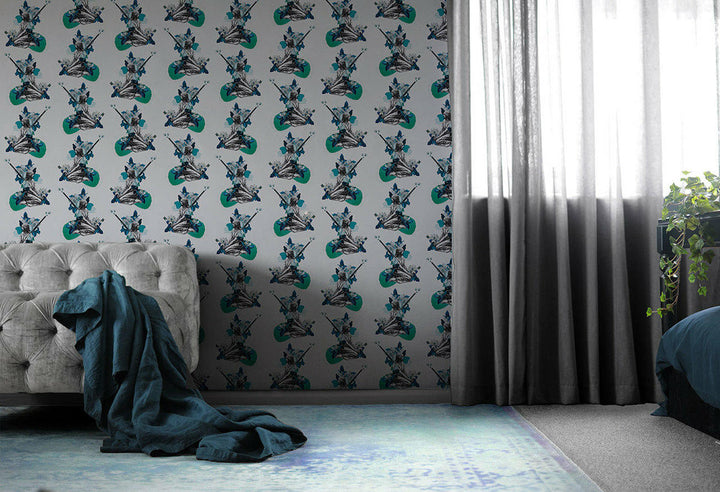 Young and Battaglia Kashan Remix Light Green Rug