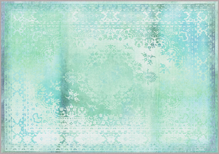 Young and Battaglia Kashan Remix Light Green Rug