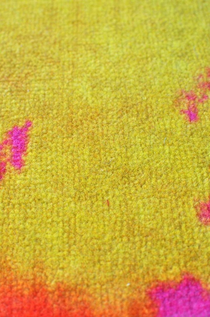 Young and Battaglia Kashan Remix Orange Pink Rug