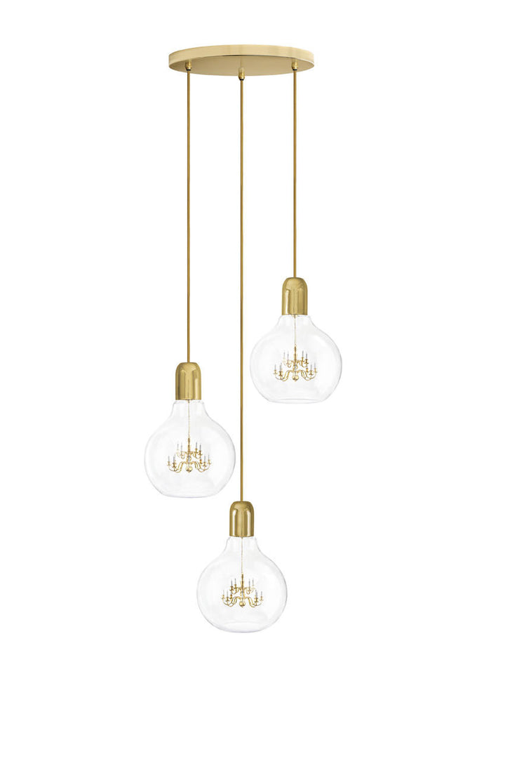 Young and Battaglia King Edison Trio Pendant Lamp