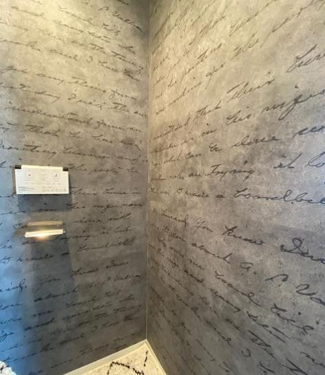 Young & Battaglia Light Concrete Loveletter Wallpaper 