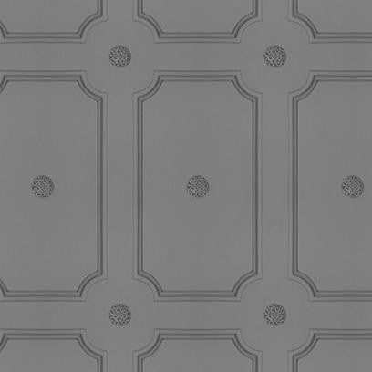 Young and Battaglia Medium Grey Georgian Dot Panelling Wallpaper