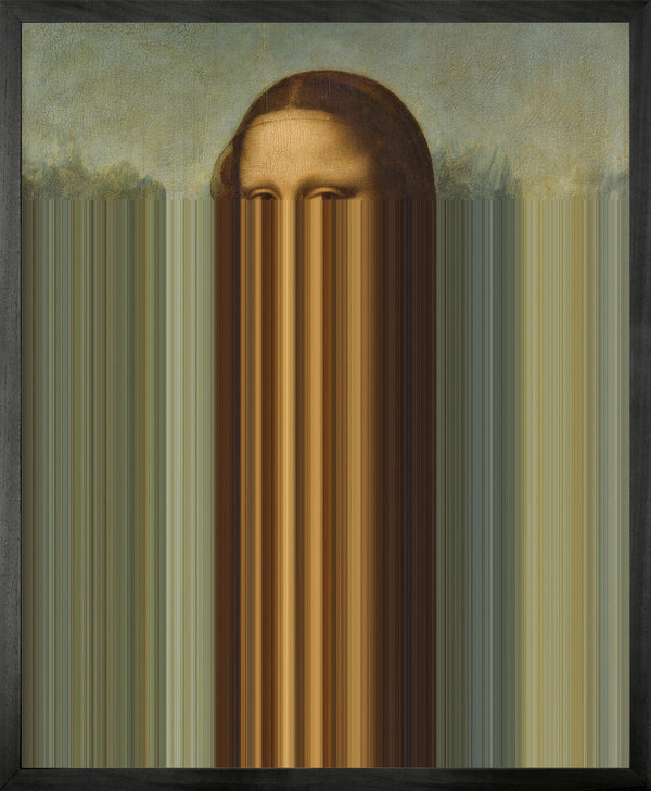 Young and Battaglia Mona Lisa Stripes Framed Printed Canvas