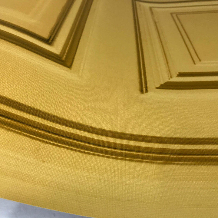 Young and Battaglia Mustard Panelling Wallpaper