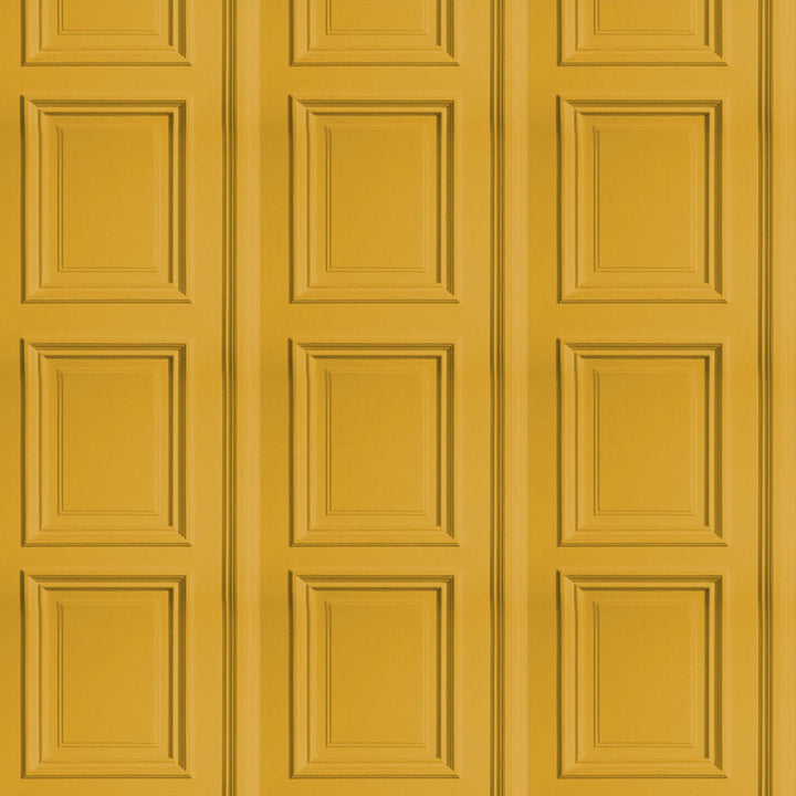 Young and Battaglia Mustard Panelling Wallpaper
