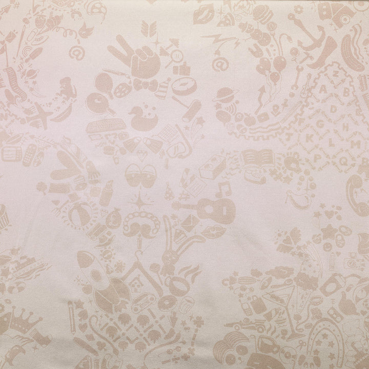 Young and Battaglia New World Damask Printed Fabric- Pink