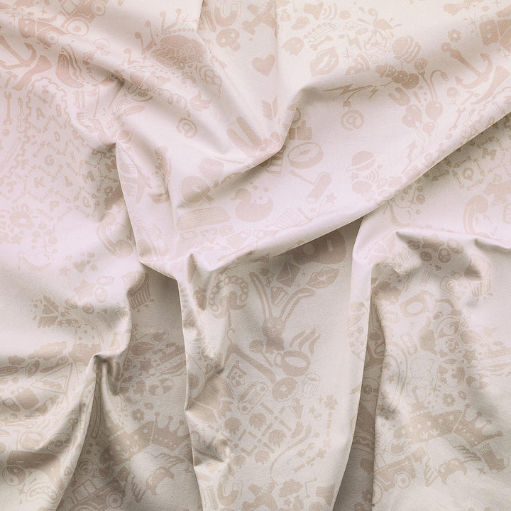 Young and Battaglia New World Damask Printed Fabric- Pink
