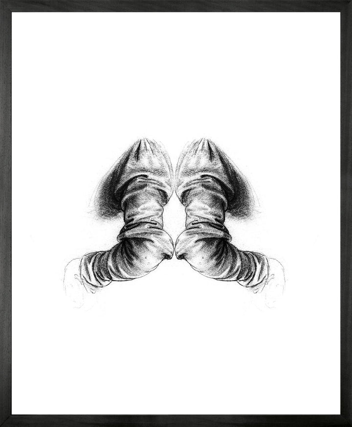 Young and Battaglia Reflection Of Anatomy Framed Printed Canvas
