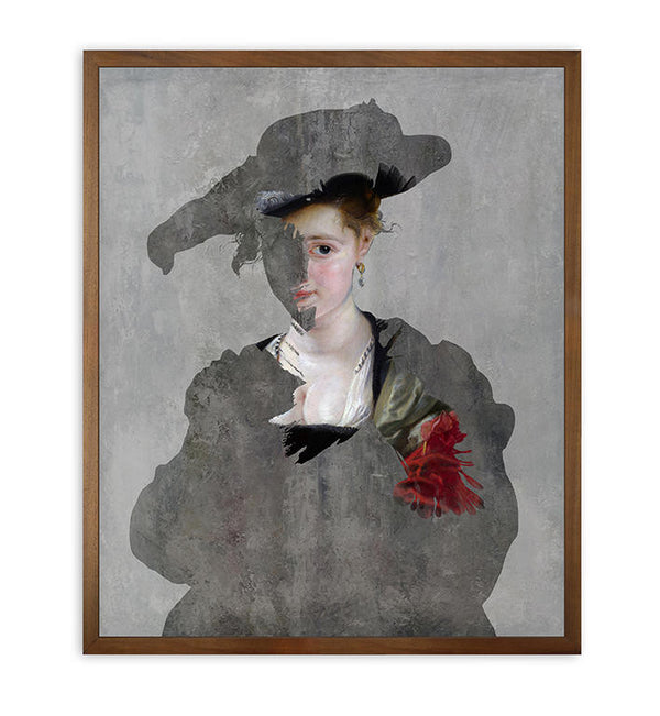 Young and Battaglia Reveal - Lady 1 Original mixed media painting