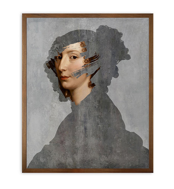Young and Battaglia Reveal - Lady 3 Original mixed media painting
