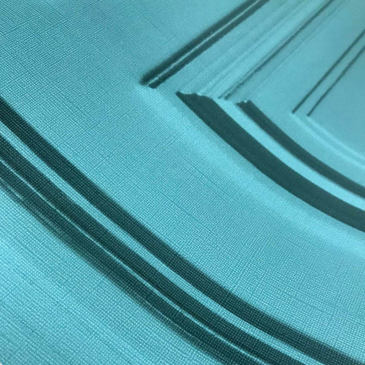 Young and Battaglia Teal Panelling Wallpaper