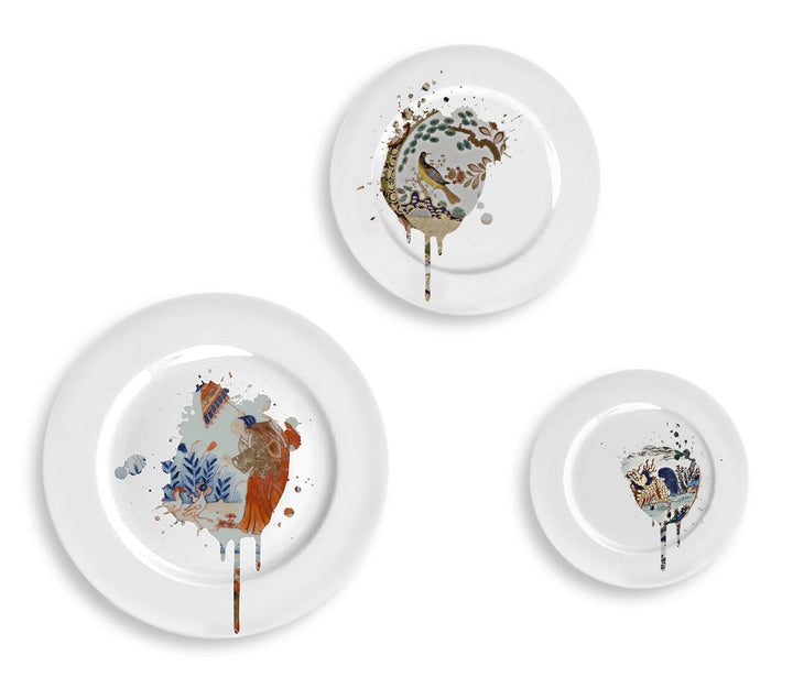 Young and Battaglia Undercover Imari Plates